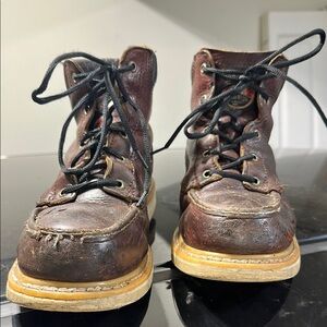 Irish Setter Brown Leather Boots Sturdy Lace-Up Design